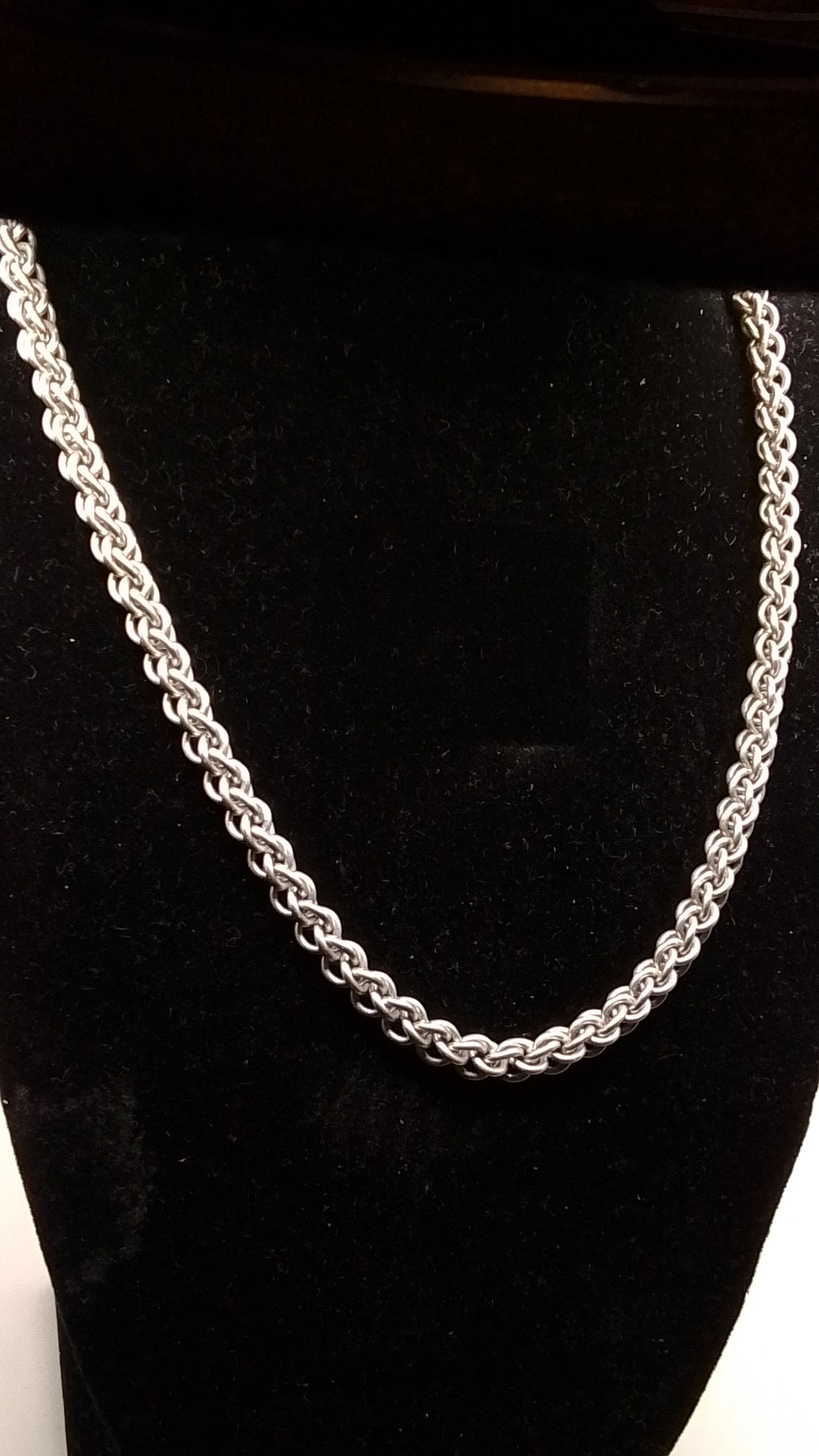 Jens Pind Linkage 3 Chainmaille Necklace - Bright Aluminium