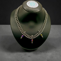 Half Persian 3in1 Chainmaille Necklace with spikes - Stainless Steel