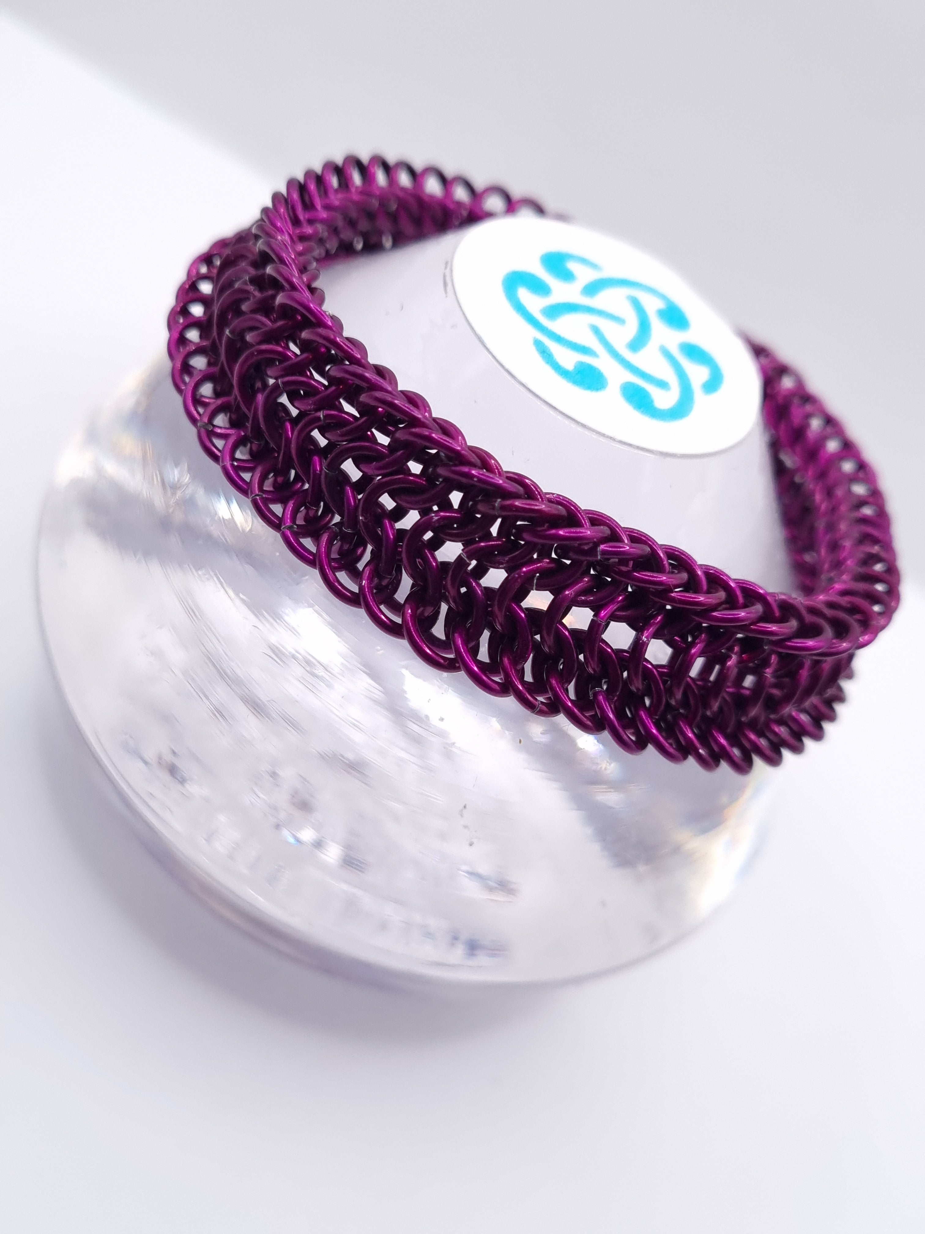 Alligator Back Orchid Reversible Bracelet image 0