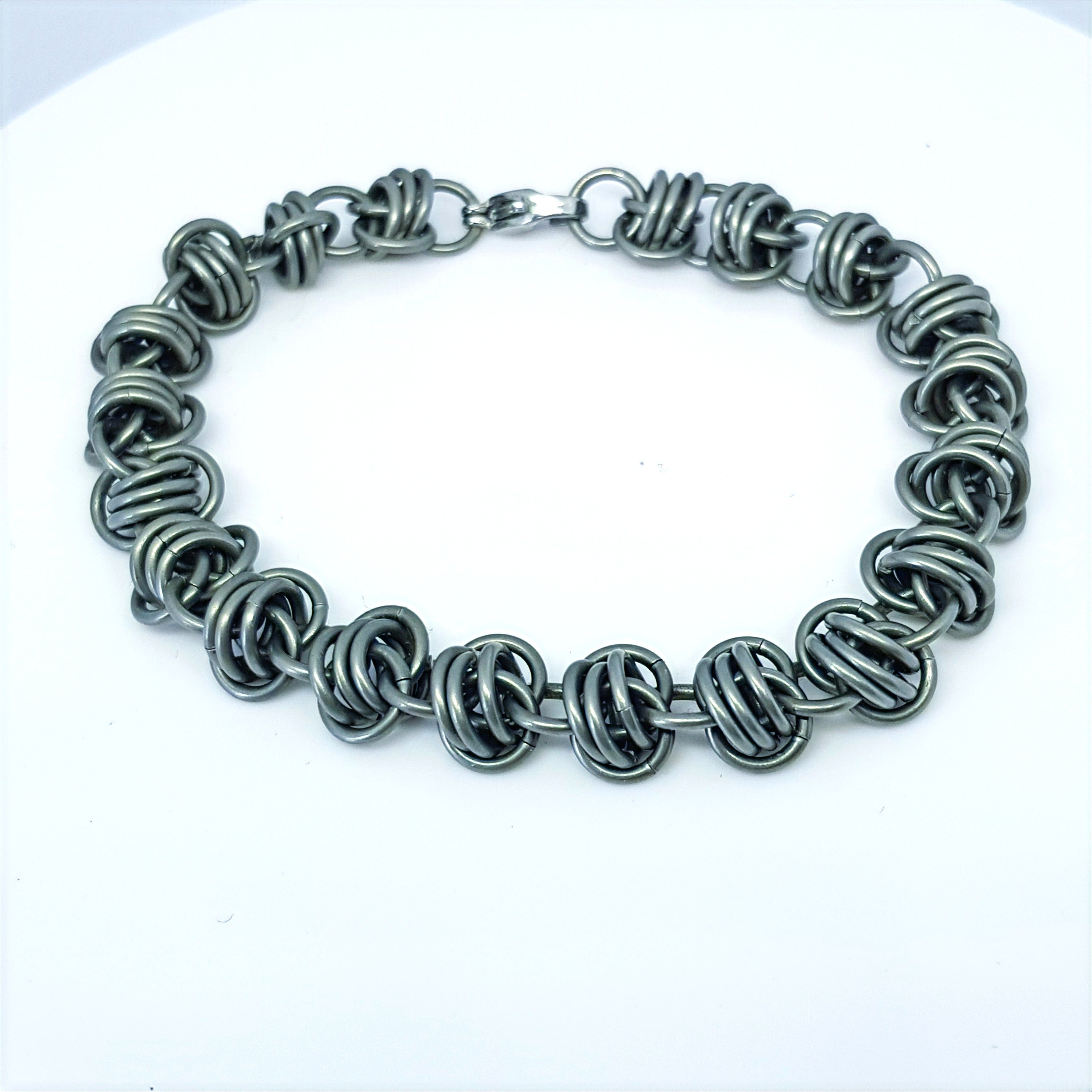 Barrel Weave Chainmaille Bracelet SSGM image 2
