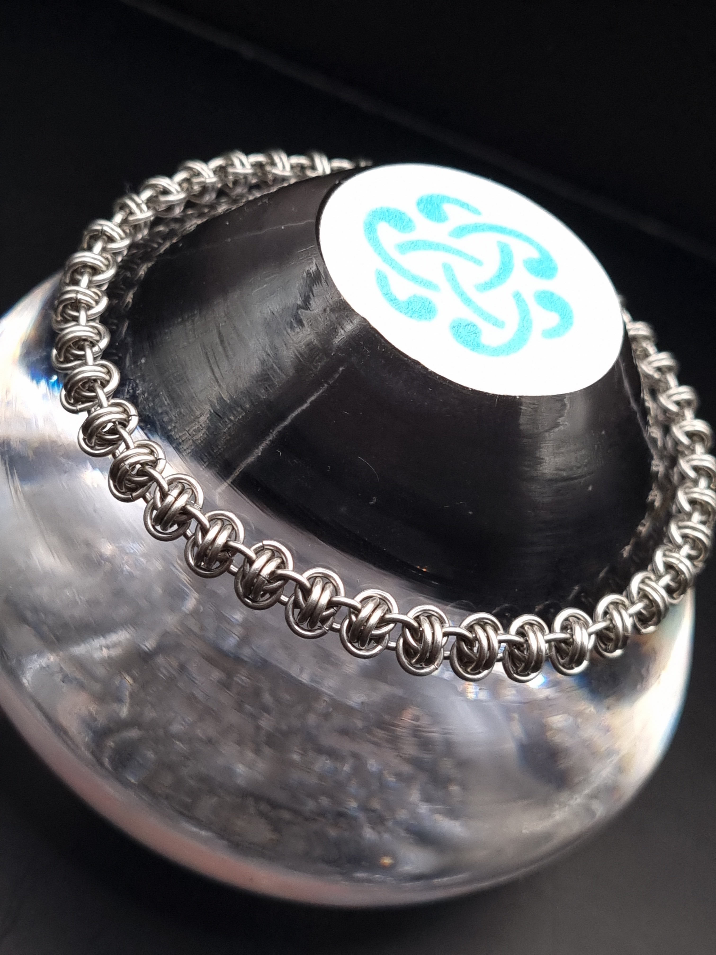 Barrel Weave Micro Chainmaille Bracelet image 1