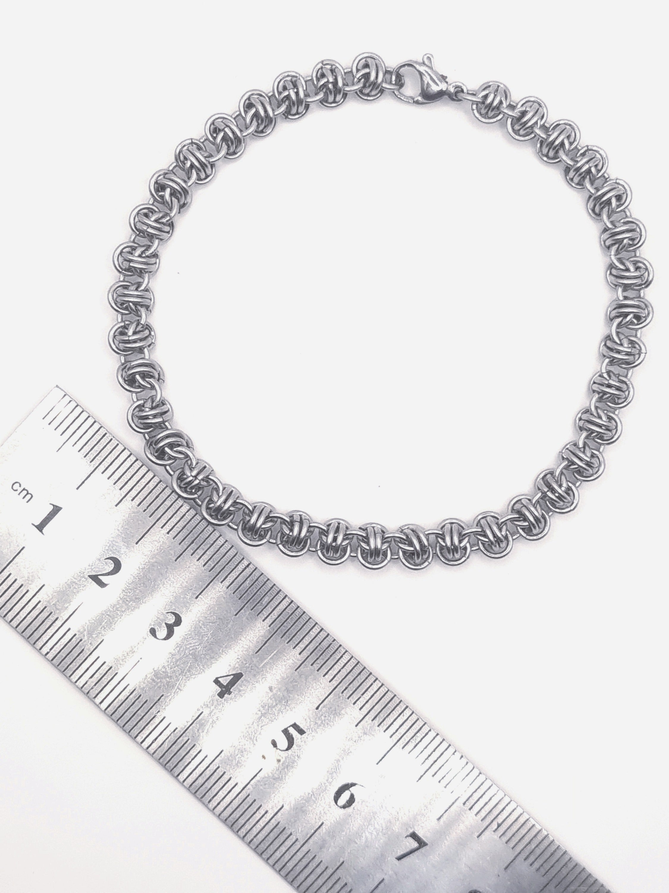 Barrel Weave Micro Chainmaille Bracelet image 2